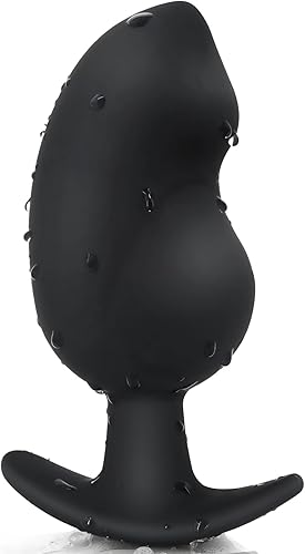 Tapón anal para un uso cómodo a largo plazo, dilatador de silicona con base curvada y cintura delgada, juguete sexual de próstata de 6.14 x 2.51