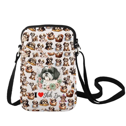 LEVLO Shih Tzu Crossbody Bag - Lover Gift Shoulder Bag Dog Merchandise
