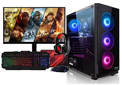 MEGA MANIA Megamania PC Gaming AMD Ryzen 5 5600G 6 Núcleos, Ordenador de sobremesa 4.4...
