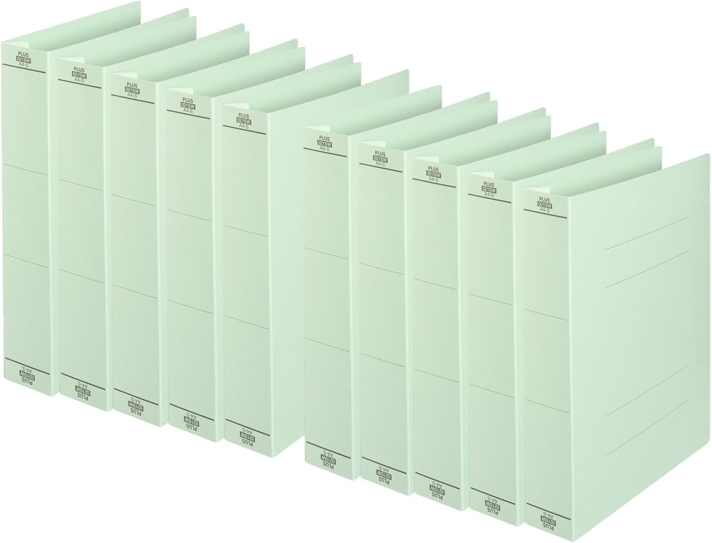 Plus Flat File, Resin Jig, Thick Binding 500, A4, Vertical, Blue, 10 Books, No.021SW 87-985 x 10