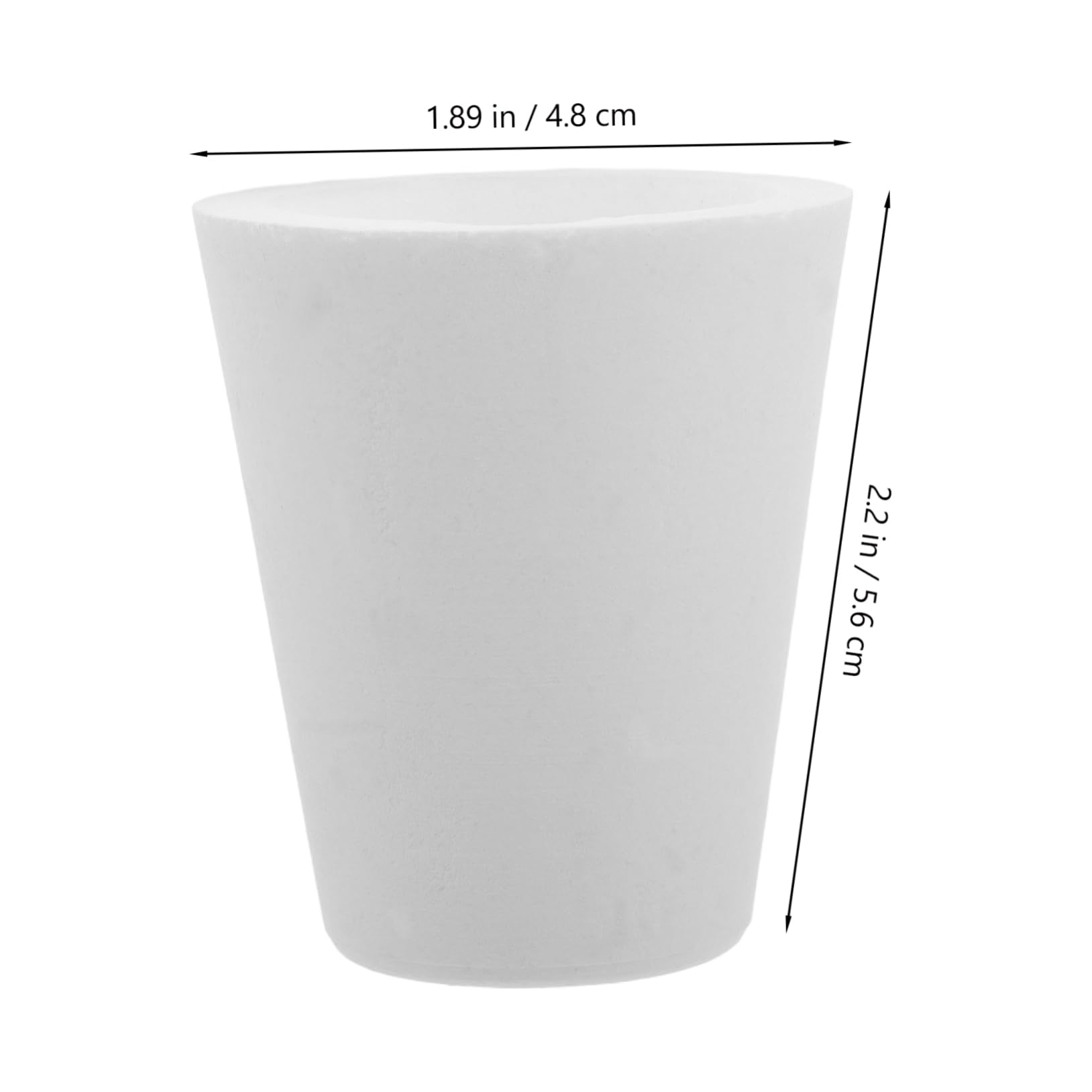 ARTIBETTER Metal Casting Crucible High Purity Quartz for Lab Use Aluminum Metal Smelting