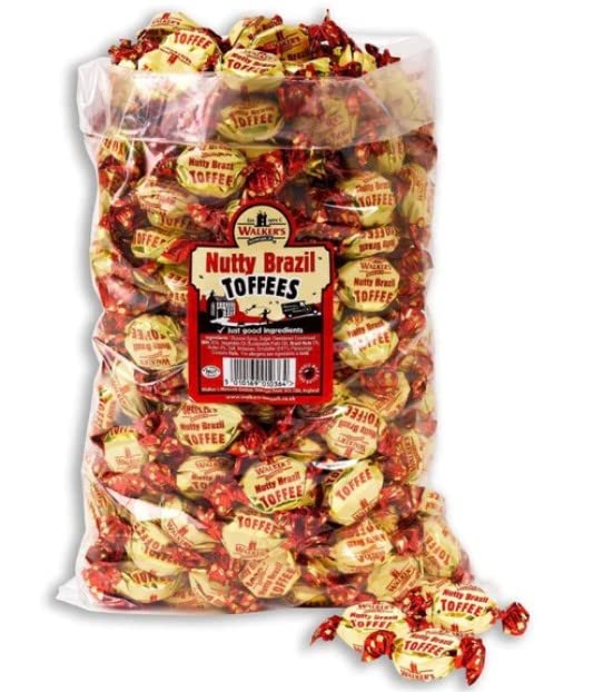 Walkers Nonsuch Nutty Brazil Toffees 1 Kg Delicious Tasty And Twisty Treat Gift Hamper For Birthday,Christmas Sold By Kidzbuzz Y