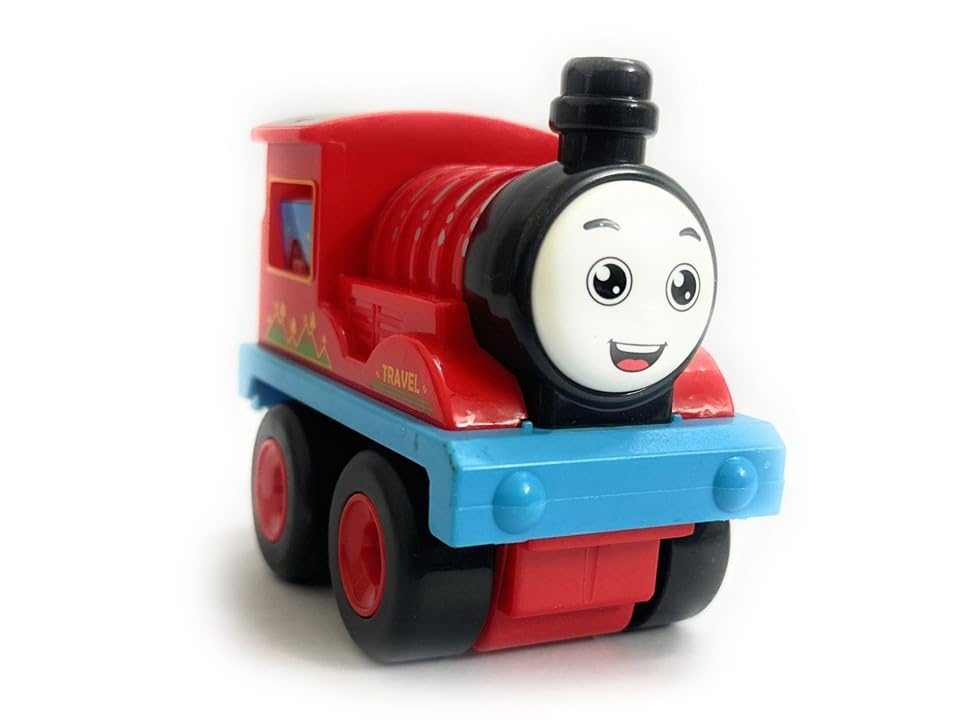 TD CREATIONS Unbreakable Non Electric Train Toy with One Push Go and Moving Windows Without Battery Friction Powered Toy (Red Train) (B0CWNQGZXP) Amazon Price History, Amazon Price Tracker