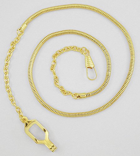 Whistle Chain, Metal, Gold