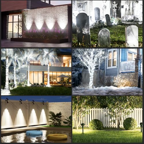 T-SUN Solar Spot Lights Outdoor Waterproof,Solar Landscape Spotlights,4Pack - image 2