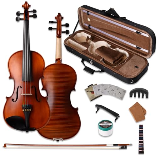 Fiddlover Q033 Full Size Violin Outfit 4/4 for Beginners, Students, and Adults