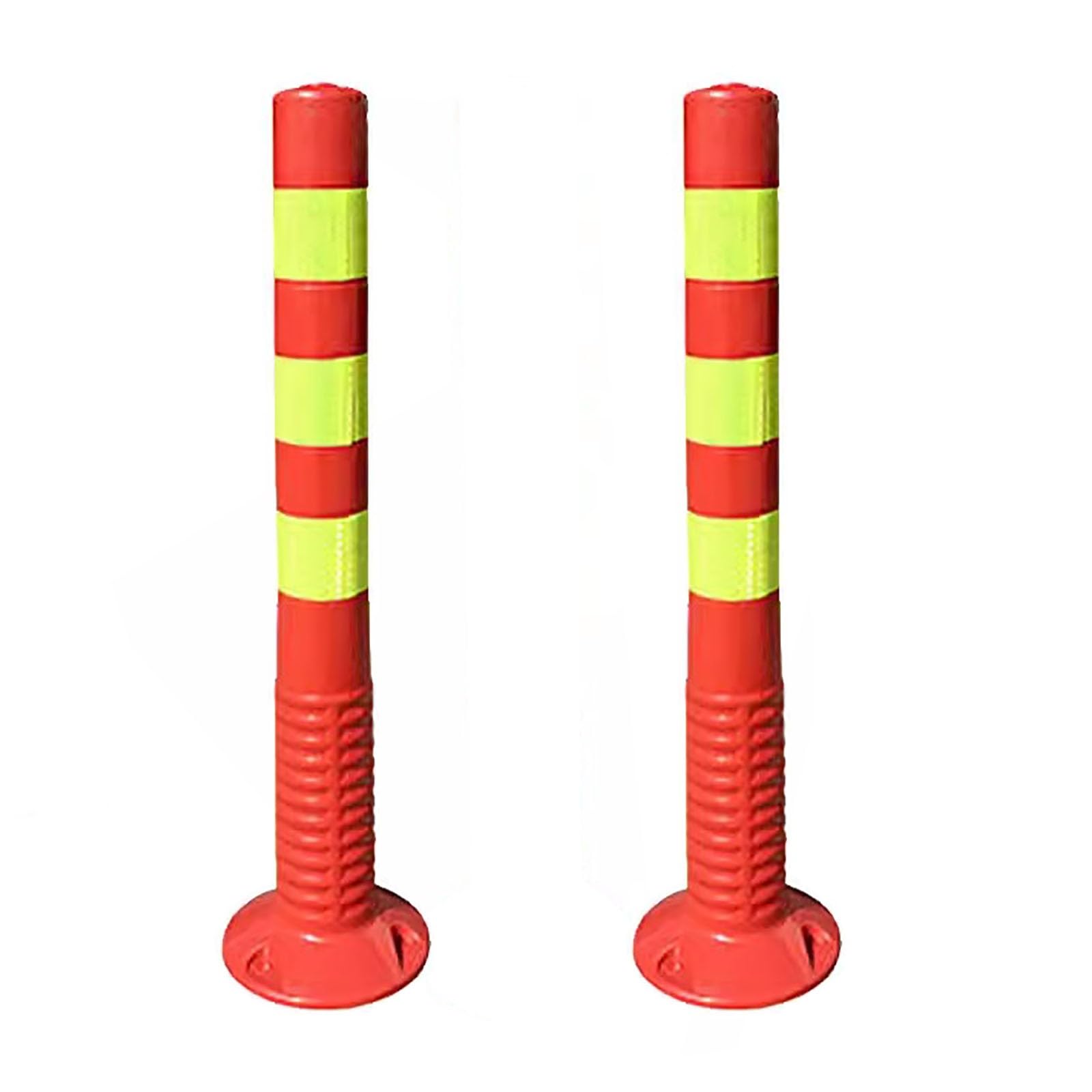 Lot de 2 bornes de stationnement rouges haute visibilité pour la sécurité de votre garage