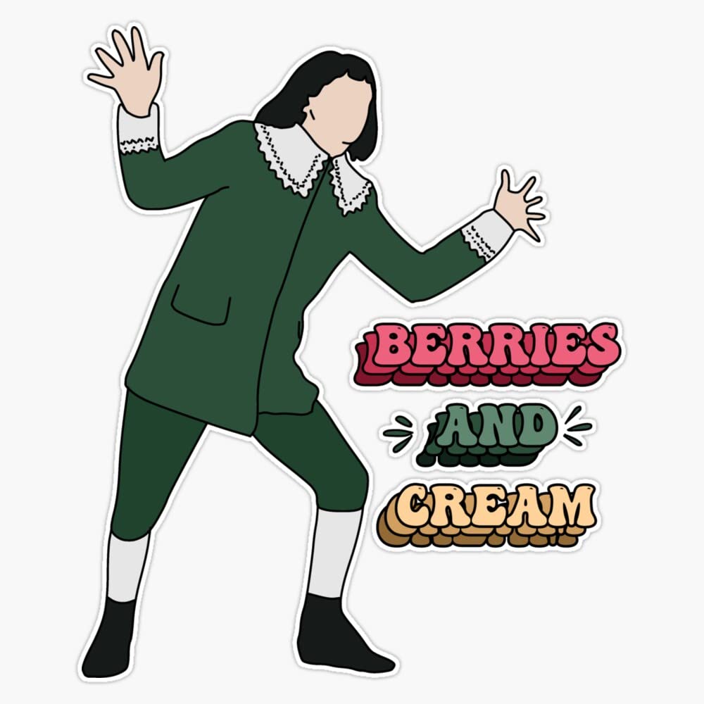 MAGNET Berries and cream lad Magnet Vinyl Magnetic Sticker 20 mil - Size 5"