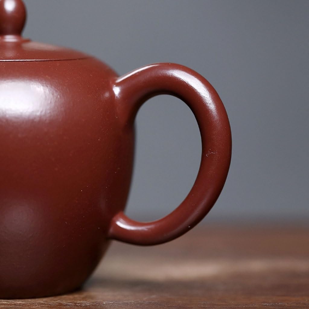 Tetera Infusiones Tetera Pequeña Original De Arcilla Morada Y Roja Con Un Hermoso Hombro, Ideal For El Salón Té En Casa O Una Sola Teapot