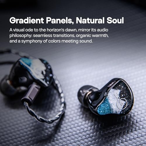 Image of Linsoul ZiiGaat Horizon in Ear Monitor, 1DD+2BA+2 Planar HiFi Wired Earbuds, Studio-Grade IEM Earphones, Natural Balanced Tuning with Buttery-Smooth Treble Extension for Musicians Audiophiles