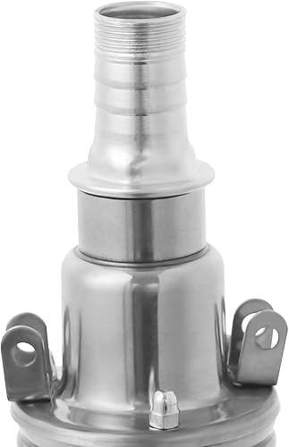 Miniatura 7 de Bomba sumergible para pozos profundos, 12 V, 180 W, 1.2 m³/263.96 galones/H, bomba de agua de acero inoxidable con cable de 55.77 pies, para pozos