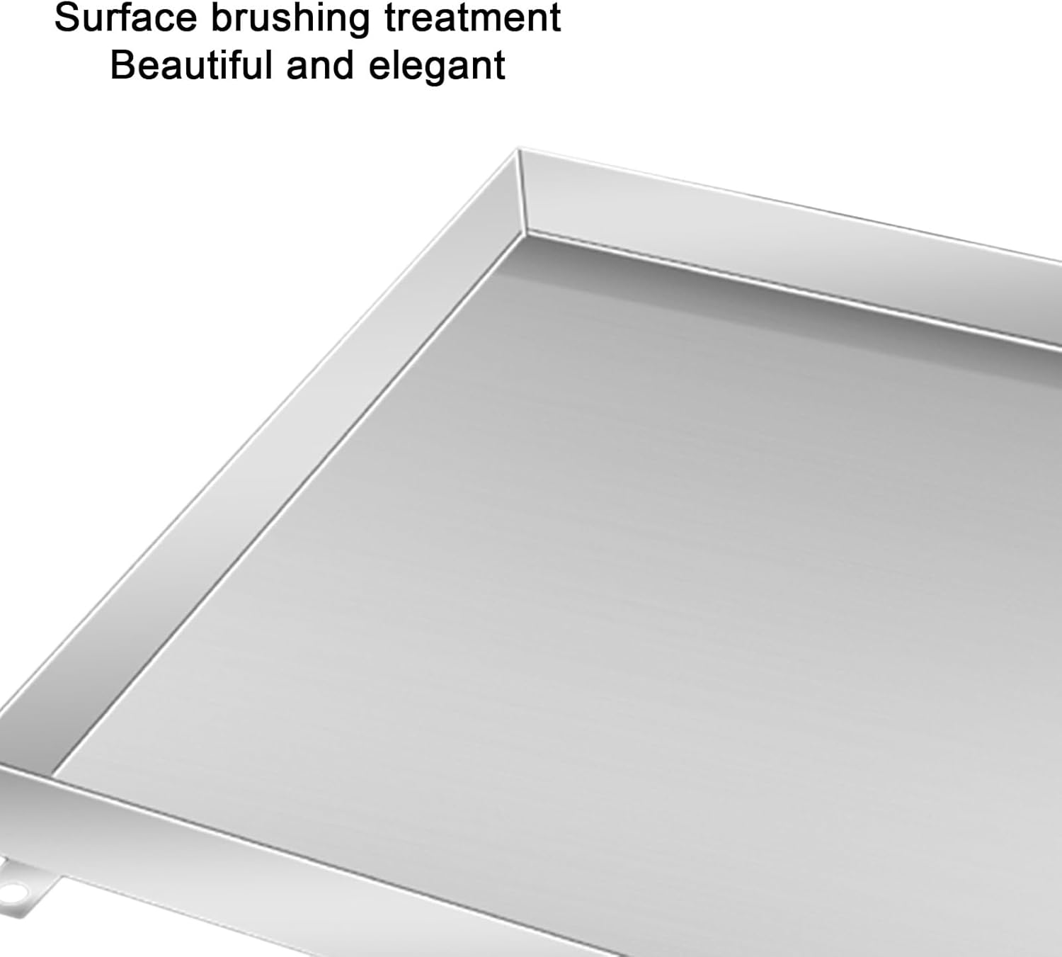 304 Stainless Steel Drain Pan for Washing Machine & Air Conditioner, No Leak Portable Drip Tray (60x40cm), Durable Washer & AC Drip Pan with Drain, Essential Home Appliance Accessory