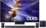 SAMSUNG S90F Téléviseur OLED 4K de 65 pouces, Processeur AI Gen 3, HDR+, 144Hz, Design Laser Slim, Q-Symphony, Mode Jeu AI, Gaming Hub, FreeSync Premium Pro - [QN65S90FAEXZC] [Canada] (2025)