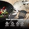 Wokpan 32 cm marmeren coating zwart | Gezond wokken zonder Teflon Wokpan 32 cm marmeren coating zwart | Gezond wokken zonder Teflon