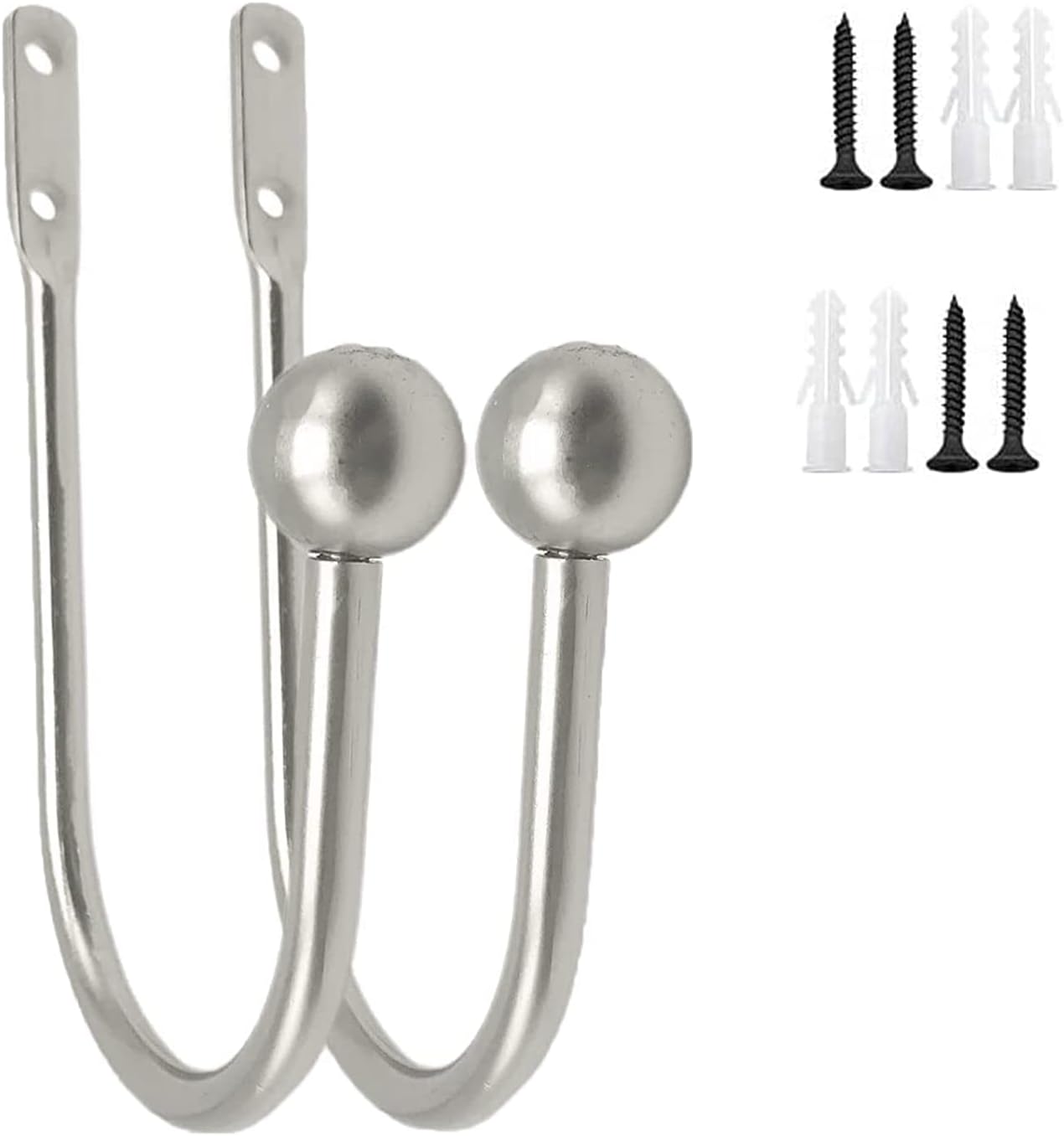 2 Pieces Curtain Tie Backs Hooks, Curtain Holdbacks, Decorative Curtain
