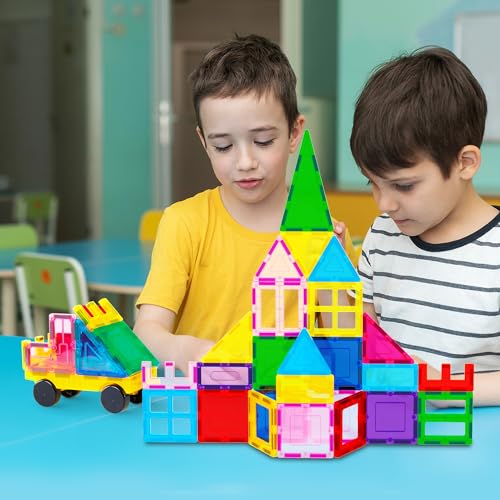 PicassoTiles 101-Piece Magnetic Building Set with Car & Bag — view 2