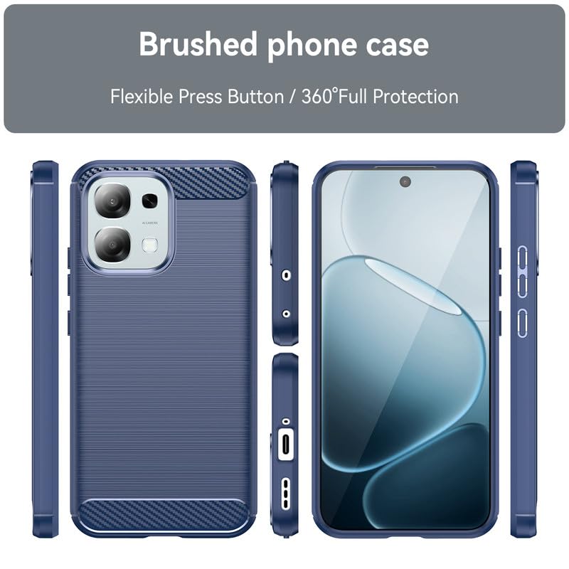 Image of Basic Case for Oppo F31 5G (Carbon Fibre Blue)