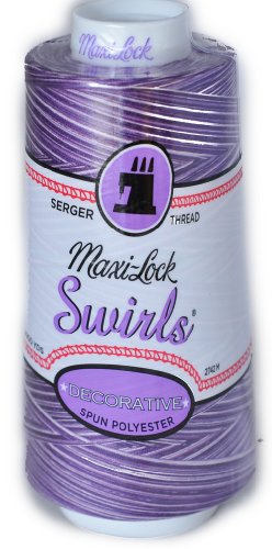 Maxi Lock Swirls Purple Berry Wave Serger Thread miniatura 1