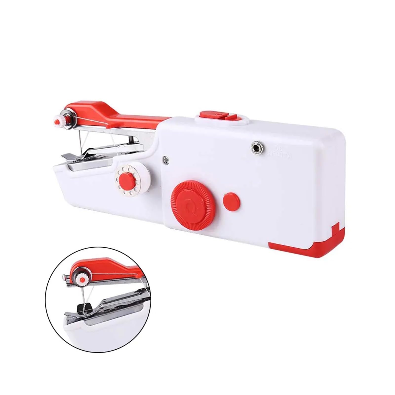 Ręczna Maszyna Do Szycia Mini Zestaw Robótek Ręcznych Przenośny Z Zestawem Nici Domowe Ręczne Elektryczne Narzędzie DIY Ubrań Mocna Cicha Stabilna(Machine 88 thread)