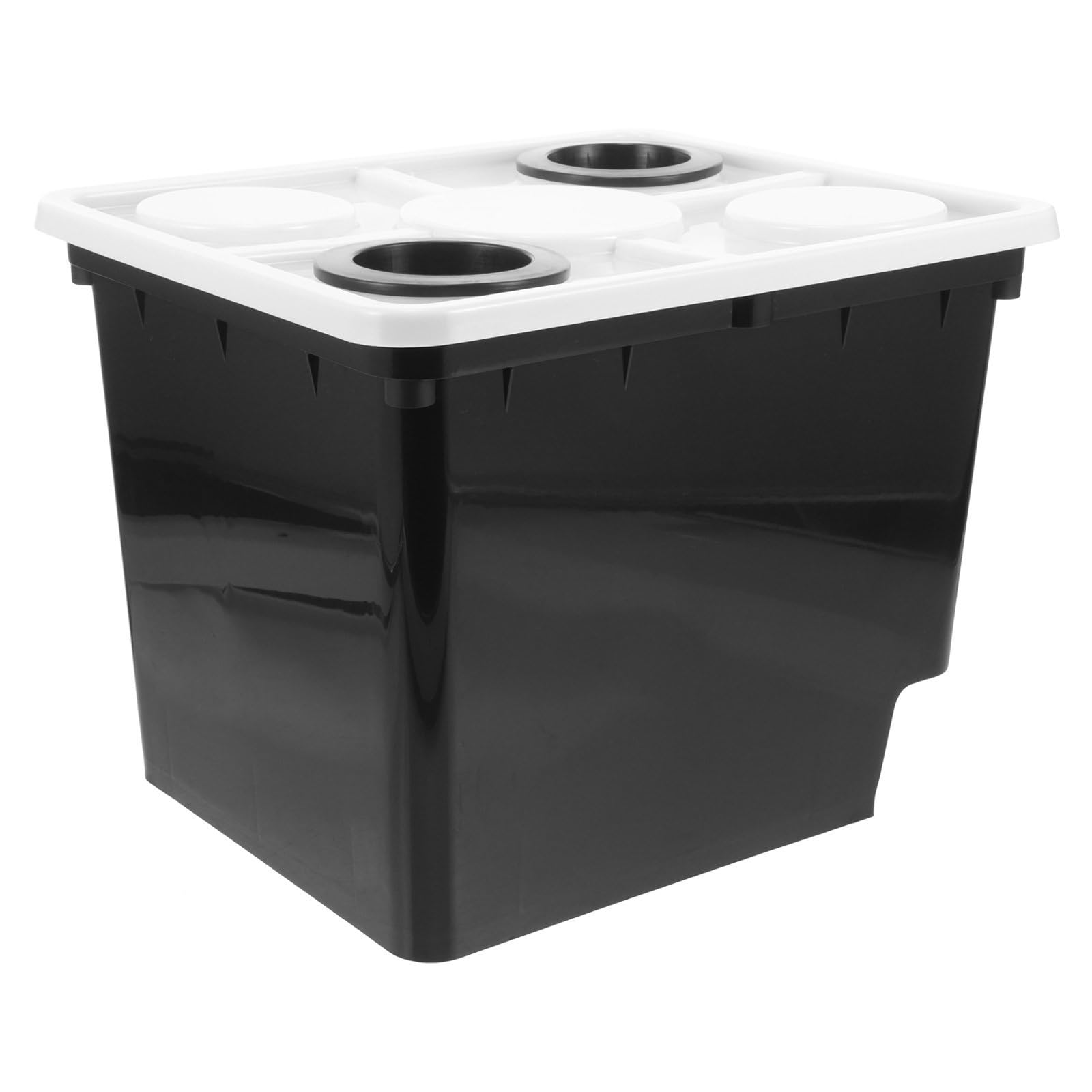 Seau hydroponique en plastique noir pour réussir la culture hors-sol sans espace