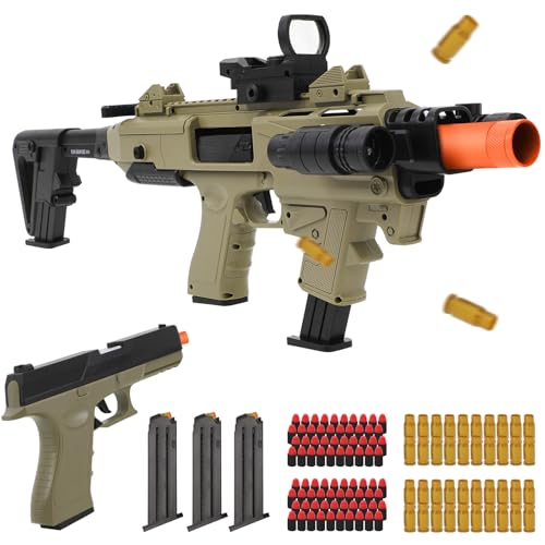 Spcozgil Two Modes Toy Gun Shell Ejecting Rifle...