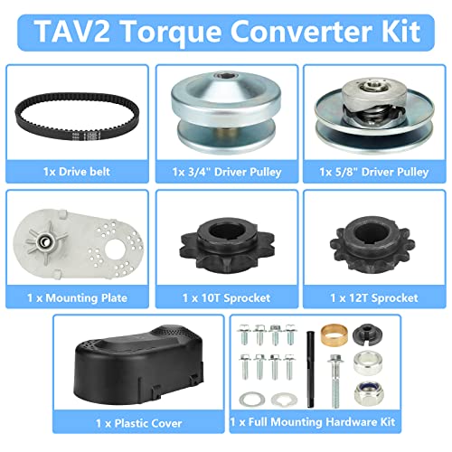 image for ILONPA 212CC 30 Series Torque Converter Go Kart Clutch 3/4