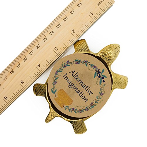 Turtle Incense Burner - Solid Brass Incense Holder For Incense Cones, Incense Sticks, Charcoal For Resin Incense, Smudge Sticks #TOP4