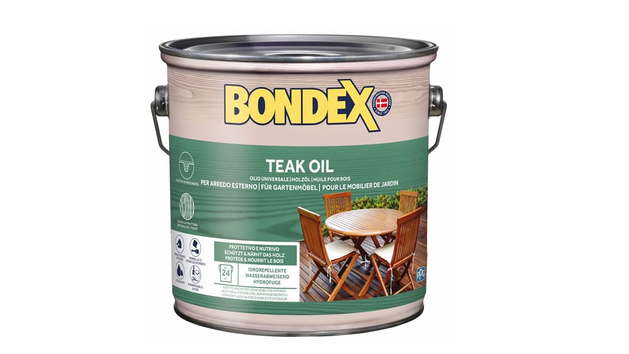 BONDEX TEAK OIL olio universale per arredo esterno 2,5 l