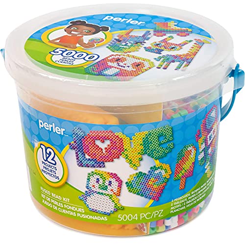 PerlerTie Dye Colors Beads Bucket Kit, 5000pcs