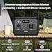 OUKITEL P800E Tragbare Powerstation 800W, Solargenerator Stromspeicher 512Wh LiFePO4 mit 1600W Spitze AC Ausgänge, PD100W Type-C, Schnellladung 0-100% in 1 Stunde, für Reise, Camping, Stromausfall