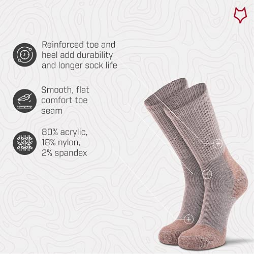 Image of Men's Steel-Toe Heavyweight Crew Work Sock - 2 Pack