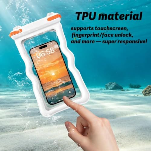 Funda impermeable para teléfono móvil pack de 2 bolsas secas CFifHtOL para natación y esquí 3