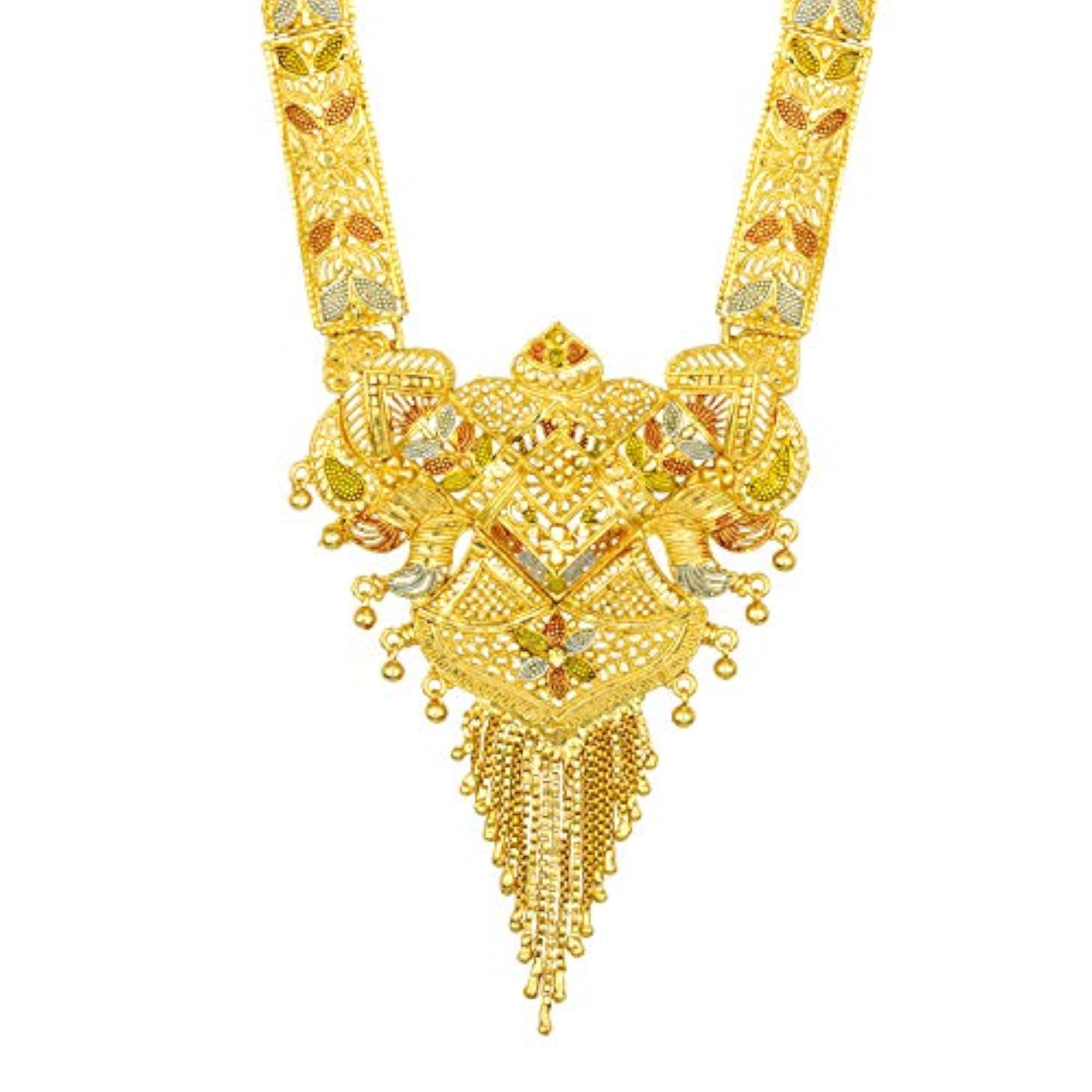 1 Gram Plated Jewellery Set Traditional Necklace Elegant Design