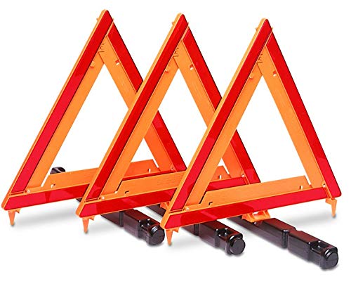 Custer Products CUPEMT3-KIT-1 3 Pieces Emergency Warning Triangle Kit - Orange