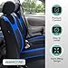 FH Group Sports Seat Covers Full Set with Gift – Universal Fit for Cars Trucks & SUVs (Blue) FB070115