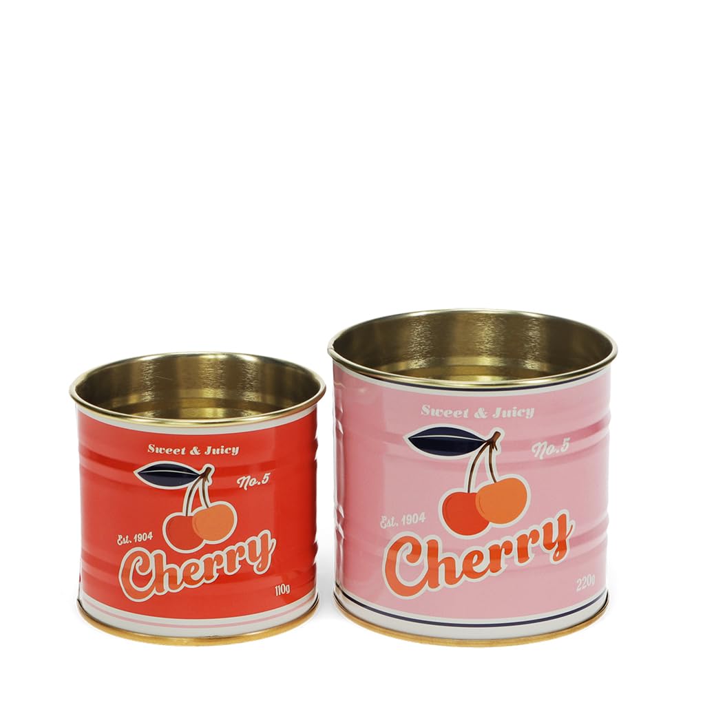 Rex London Storage Tin Set — Snack Tin Can Storage | Vintage Storage Tins | Retro Kitchen Accessories Decorative Tin | Tin Storage For Kitchen | Retro Decor Vintage Tin | Stackable Metal Tins