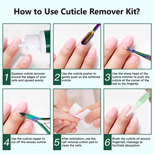 Xifepfr 1S-31W Cuticle Remover Kit - Cuticle Remover Cream & Cuticle Oil Pen thumb #5
