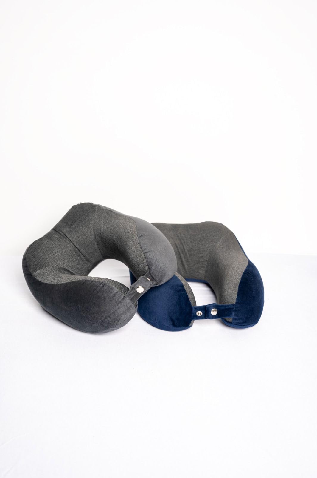 Vantagio Travel Neck Pillow with 100% Pure Memory Foam, Ergonomic U-Shaped Neck Support Cushion for Airplane, Car, Bus & Train Travel, Soft Washable Cover, Blue, 11 x 11 x 5.5 Inch-image-33