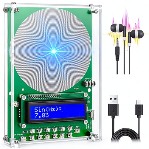 blinvcra Frequency Generator for Healing 2026 Upgrade 7.83Hz Schumann Resonance Generator Adjustable 0.01Hz30kHz Frequency USB Powered Device for Sleep Meditation and Yoga with LCD Display