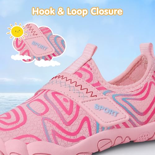 ATHMILE Kids Water Shoes Boys Girls Water Shoes Quick Dry Barefoot Beach Sports Swim Pool Summer Shoes(Little Kid/Big Kid)4