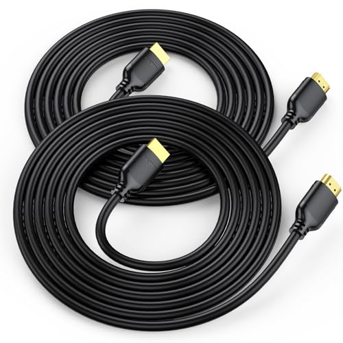 Image of 4K HDMI Cable 3FT 2-Pack, High Speed HDMI to HDMI Cable 3 Feet HDMI 2.0 Cord Supports 4K@60Hz, 2K, 1080P, HDCP 2.2, HDR, 3D, ARC & Ethernet for HDTV, Laptop, Monitor, PS5, Xbox