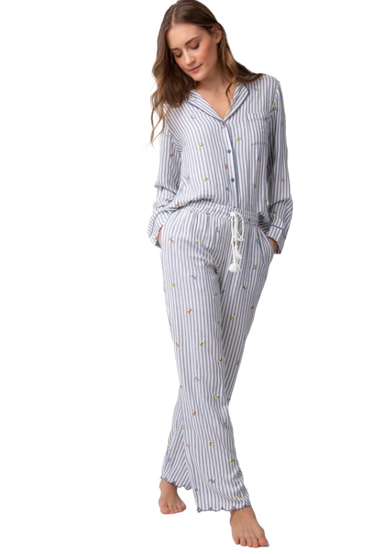 PJ Salvage Women's Loungewear Build Me Up Buttercup Long Sleeve Top