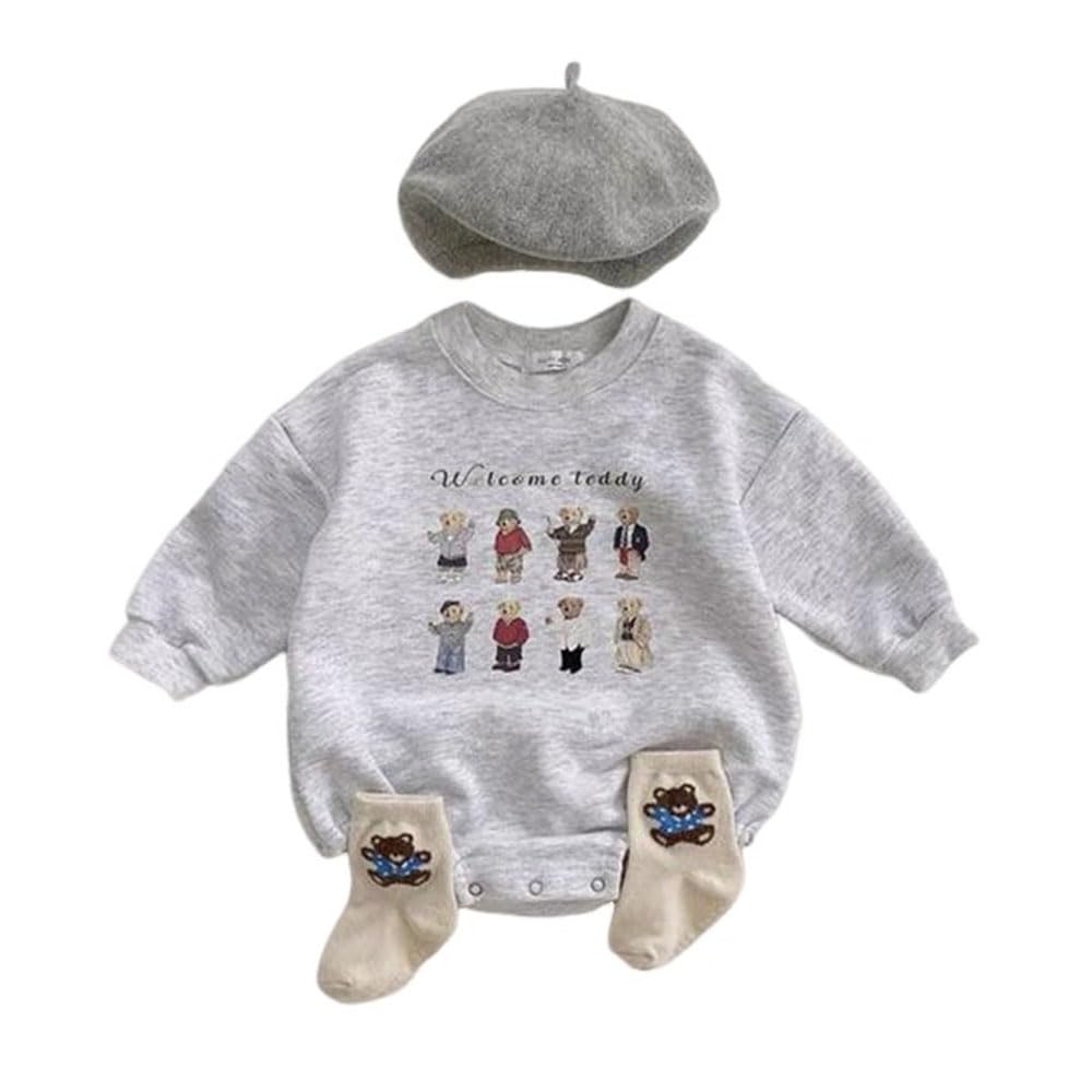 Amazon.co.jp: ベビー服 ロンパース 長袖 赤ちゃん スウェット 