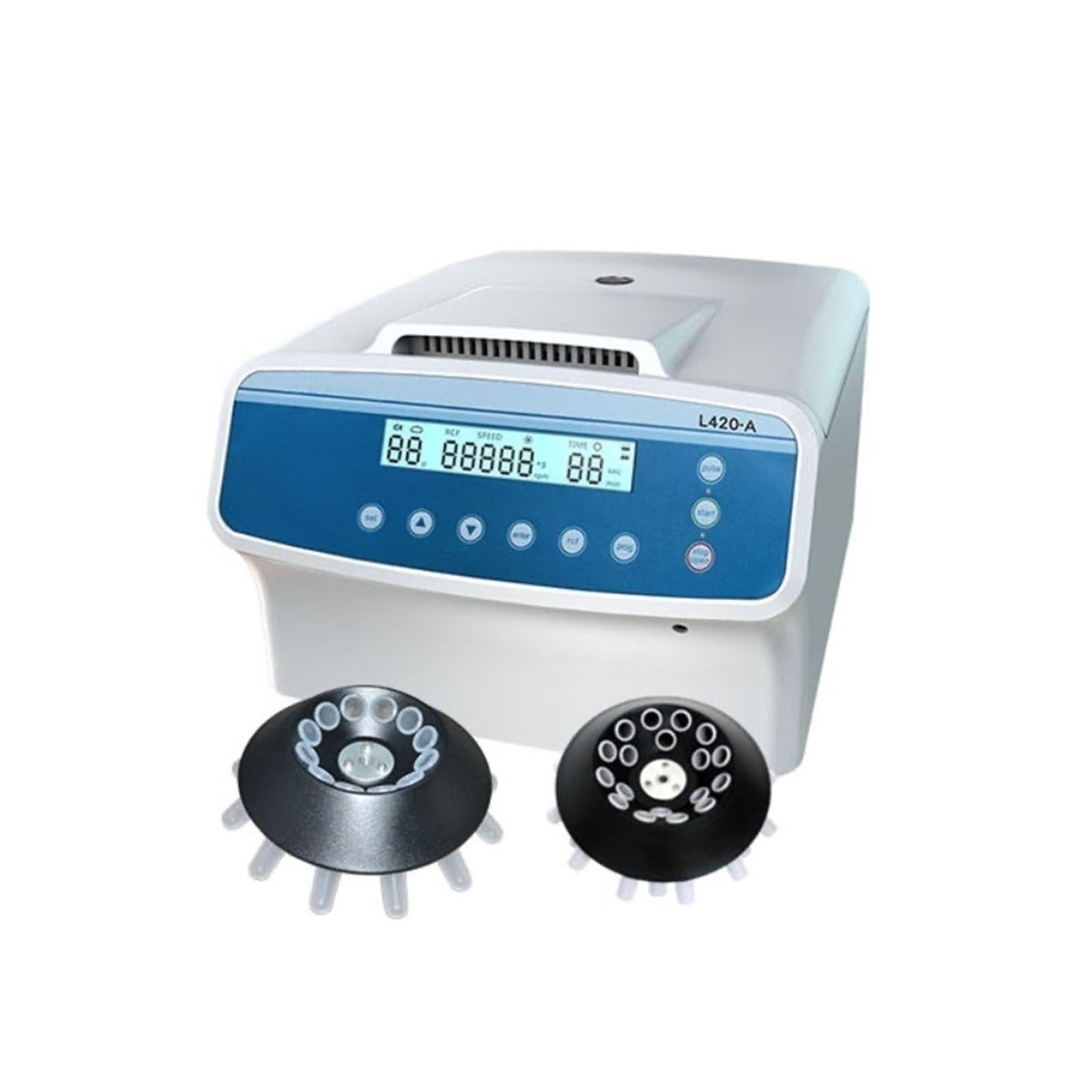 Centrífuga de mesa, Cubo oscilante de máquina centrífuga plasma laboratorio sobremesa baja velocidad L420-A | W8x10ml Swing Rotor
