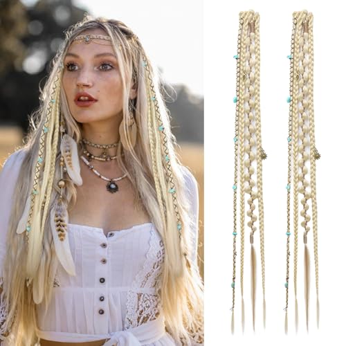 REECHO Boho Dreadlock Clip In Braids 20