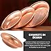 PRETYZOOM Copper Bowl Hammered Pattern Decorative Bowl Unbreakable Copper Serving Plate for Fruit 3.9 Inch Diameter