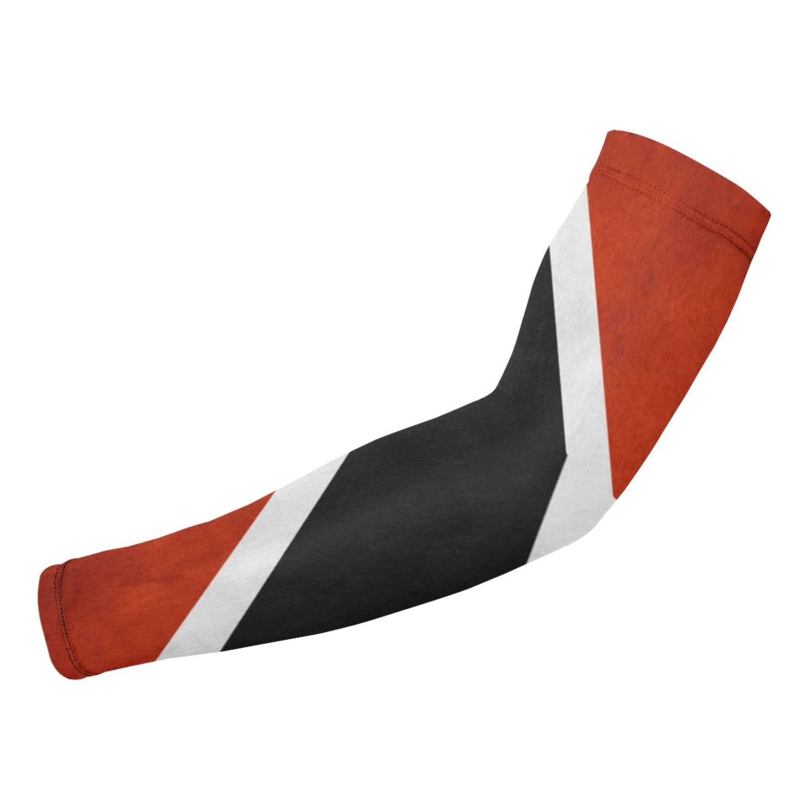 Flag Of Trinidad And Tobago Arm Sleeves Cooling Or Warmer Arm Guard For Uv Sun Protection Sports Cycling 1 Pair(2 Sleeves)