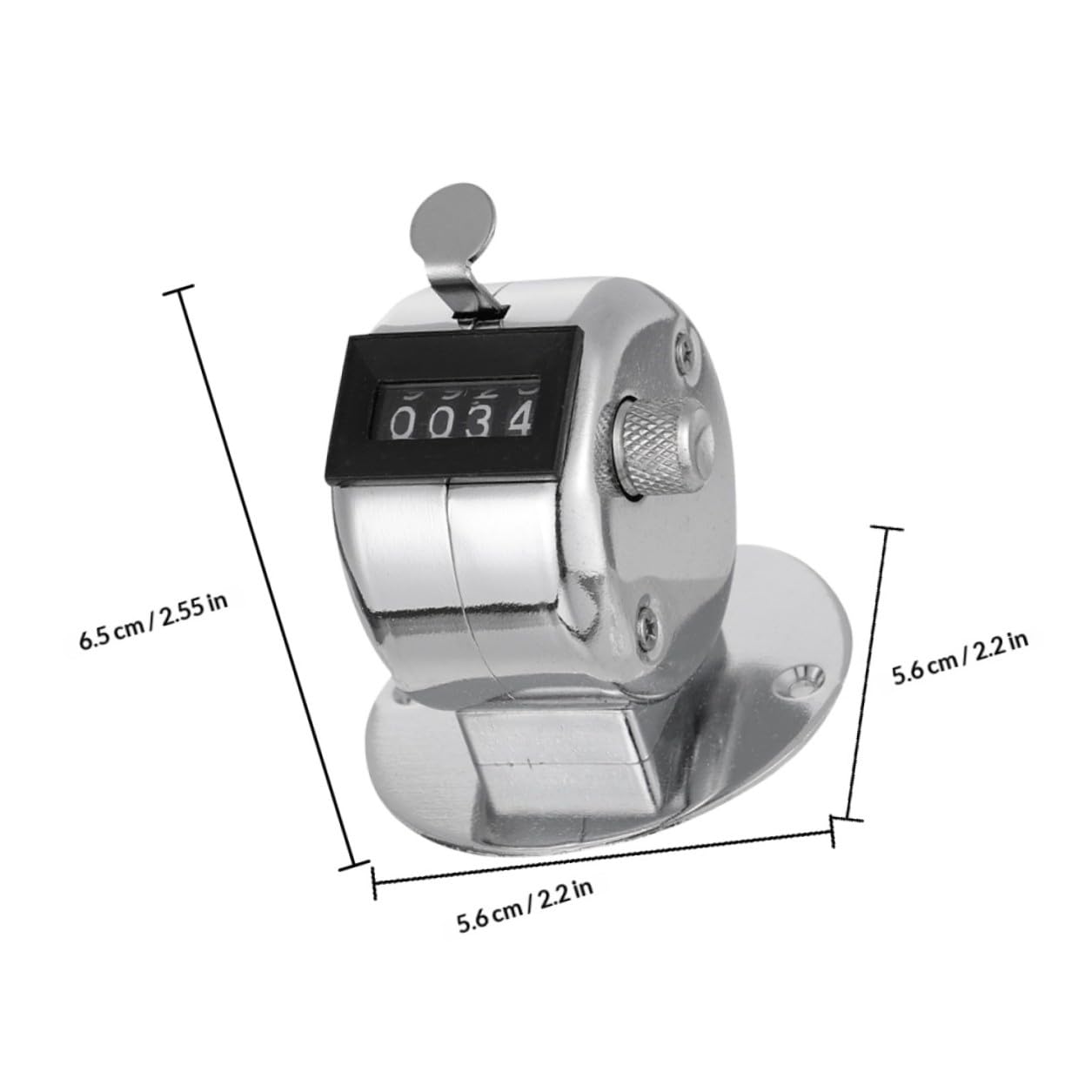 BCOATH Contador Mecánico Manual de Mano Metálico Base, 3 Piezas, Portátil para Conteo Preciso de Personas y Artículos, Adecuado para Almacenes, Deportes y Gestión de Inventario — view 2