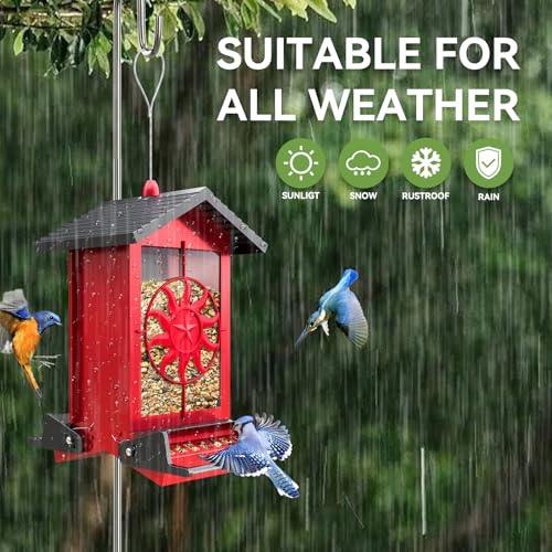 Buteafly Squirrel Proof Bird Feeders For Outdoors thumb #3