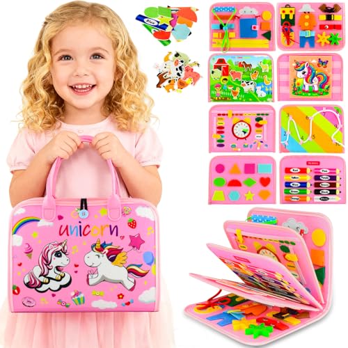 Toddler Busy Board Montessori Toys, Busy Book...